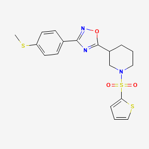 3-{3-[4-(Methylthio)phenyl]-1,2,4-oxadiazol-5-yl}-1-(2-thienylsulfonyl)piperidine