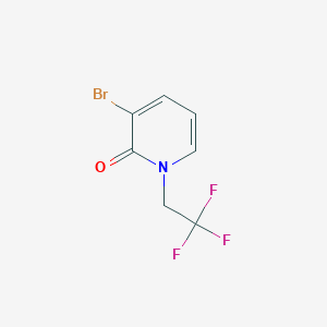 molecular formula C7H5BrF3NO B2725651 3-溴-1-(2,2,2-三氟乙基)吡啶-2(1H)-酮 CAS No. 1600222-11-4
