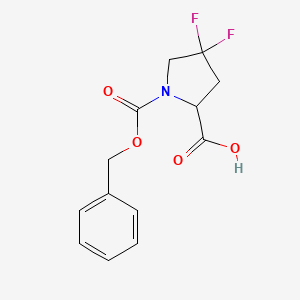 4,4-Difluoro-1-phenylmethoxycarbonylpyrrolidine-2-carboxylic acid