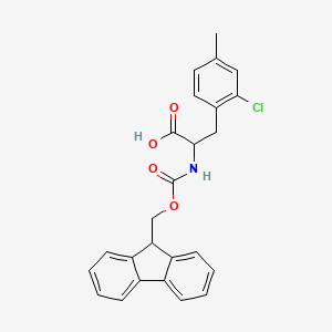 3-(2-Chloro-4-methylphenyl)-2-(9H-fluoren-9-ylmethoxycarbonylamino)propanoic acid