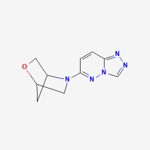 molecular formula C10H11N5O B2725677 5-{[1,2,4]Triazolo[4,3-b]pyridazin-6-yl}-2-oxa-5-azabicyclo[2.2.1]heptane CAS No. 2034309-36-7