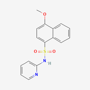 molecular formula C16H14N2O3S B2725679 4-methoxy-N-pyridin-2-ylnaphthalene-1-sulfonamide CAS No. 457960-41-7