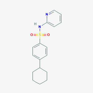 molecular formula C17H20N2O2S B272568 4-cyclohexyl-N-2-pyridinylbenzenesulfonamide 