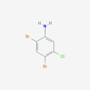 molecular formula C6H4Br2ClN B2725682 2,4-Dibromo-5-chlorobenzenamine CAS No. 89379-50-0