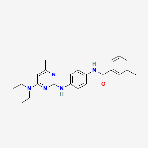 N-(4-((4-(diethylamino)-6-methylpyrimidin-2-yl)amino)phenyl)-3,5-dimethylbenzamide