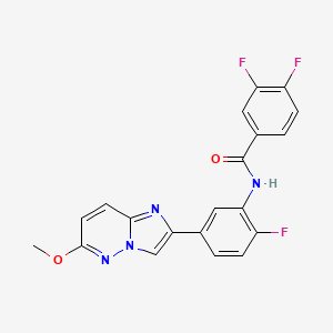 molecular formula C20H13F3N4O2 B2725685 3,4-difluoro-N-(2-fluoro-5-(6-methoxyimidazo[1,2-b]pyridazin-2-yl)phenyl)benzamide CAS No. 955802-15-0
