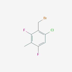 molecular formula C8H6BrClF2 B2725687 6-Chloro-2,4-difluoro-3-methylbenzyl bromide CAS No. 1858251-67-8