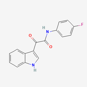 N-(4-fluorophenyl)-2-(1H-indol-3-yl)-2-oxoacetamide