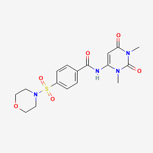 N-(1,3-dimethyl-2,6-dioxopyrimidin-4-yl)-4-morpholin-4-ylsulfonylbenzamide