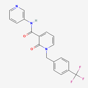 2-oxo-N-(3-Pyridinyl)-1-(4-(trifluoromethyl)benzyl)-1,2-dihydro-3-pyridinecarboxamide