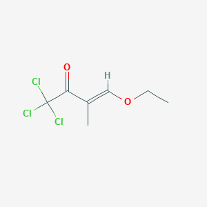 molecular formula C7H9Cl3O2 B2725719 1,1,1-Trichloro-4-ethoxy-3-methylbut-3-en-2-one CAS No. 121781-57-5