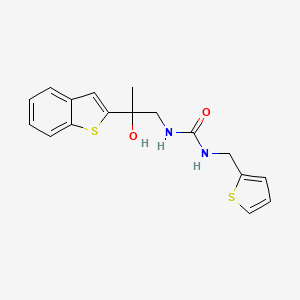 molecular formula C17H18N2O2S2 B2725721 1-(2-(苯并[b]噻吩-2-基)-2-羟基丙基)-3-(噻吩-2-基甲基)脲 CAS No. 2034356-07-3
