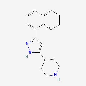 4-[5-(1-naphthyl)-1H-pyrazol-3-yl]piperidine