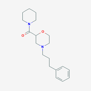 [4-(3-Phenylpropyl)morpholin-2-yl]-piperidin-1-ylmethanone