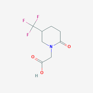 2-[2-Oxo-5-(trifluoromethyl)piperidin-1-yl]acetic acid