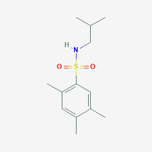 molecular formula C13H21NO2S B272575 N-isobutyl-2,4,5-trimethylbenzenesulfonamide 