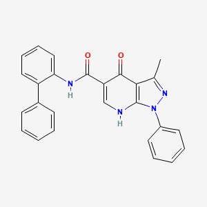 N-([1,1'-biphenyl]-2-yl)-3-methyl-4-oxo-1-phenyl-4,7-dihydro-1H-pyrazolo[3,4-b]pyridine-5-carboxamide