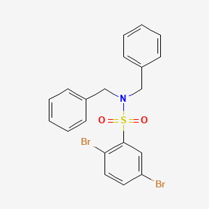 molecular formula C20H17Br2NO2S B2725756 N,N-dibenzyl-2,5-dibromobenzenesulfonamide CAS No. 446308-97-0
