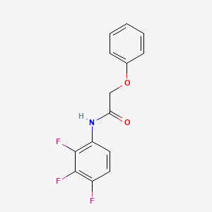 molecular formula C14H10F3NO2 B2725766 2-phenoxy-N-(2,3,4-trifluorophenyl)acetamide CAS No. 866150-09-6