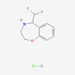 5-(Difluoromethyl)-2,3,4,5-tetrahydro-1,4-benzoxazepine;hydrochloride