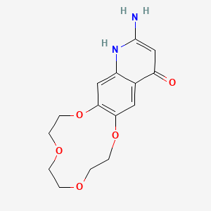 molecular formula C15H18N2O5 B2725772 13-氨基-2,3,5,6,8,9-六氢-[1,4,7,10]四氧杂环十二烷-15-醇 CAS No. 1415562-58-1