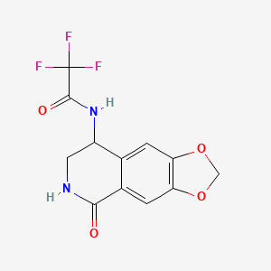 2,2,2-trifluoro-N-(5-oxo-5,6,7,8-tetrahydro[1,3]dioxolo[4,5-g]isoquinolin-8-yl)acetamide