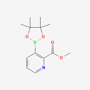 molecular formula C13H18BNO4 B2725787 Methyl 3-(4,4,5,5-tetramethyl-1,3,2-dioxaborolan-2-YL)picolinate CAS No. 1219832-48-0