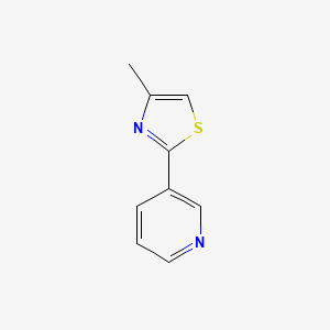 molecular formula C9H8N2S B2725800 3-(4-甲基-1,3-噻唑-2-基)吡啶 CAS No. 39067-27-1
