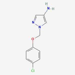 1-[(4-chlorophenoxy)methyl]-1H-pyrazol-4-amine