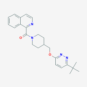 [4-[(6-Tert-butylpyridazin-3-yl)oxymethyl]piperidin-1-yl]-isoquinolin-1-ylmethanone