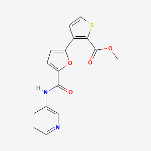 molecular formula C16H12N2O4S B2725815 3-[5-[酮基-(3-吡啶基氨基)甲基]-2-呋喃基]-2-噻吩羧酸甲酯 CAS No. 477851-72-2