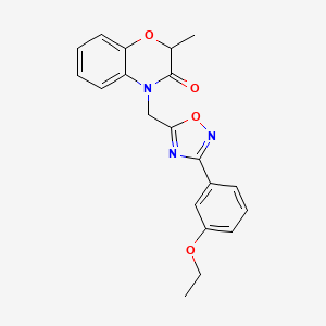 4-{[3-(3-ethoxyphenyl)-1,2,4-oxadiazol-5-yl]methyl}-2-methyl-2H-1,4-benzoxazin-3(4H)-one