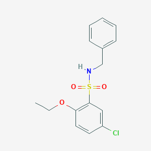 molecular formula C15H16ClNO3S B272582 N-benzyl-5-chloro-2-ethoxybenzenesulfonamide 