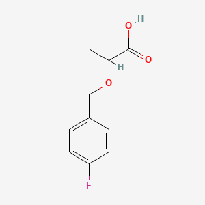 molecular formula C10H11FO3 B2725820 Propanoic acid, 2-[(4-fluorophenyl)methoxy]- CAS No. 220000-23-7