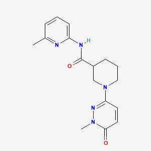 molecular formula C17H21N5O2 B2725831 1-(1-甲基-6-酮-1,6-二氢吡啶-3-基)-N-(6-甲基吡啶-2-基)哌啶-3-甲酰胺 CAS No. 1396856-85-1