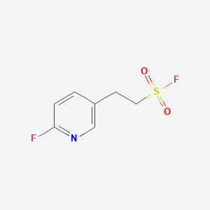 molecular formula C7H7F2NO2S B2725843 2-(6-Fluoropyridin-3-yl)ethanesulfonyl fluoride CAS No. 2355822-28-3