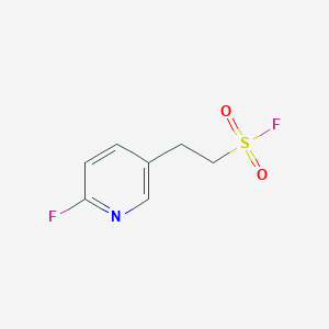 molecular formula C7H7F2NO2S B2725843 2-(6-氟吡啶-3-基)乙烷磺酰氟 CAS No. 2355822-28-3