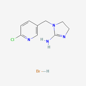1-[(6-Chloropyridin-3-yl)methyl]-4,5-dihydroimidazol-2-amine;hydrobromide