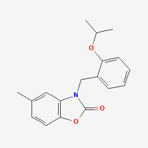 molecular formula C18H19NO3 B2725862 3-(2-异丙氧基-苄基)-5-甲基-3H-苯并噁唑-2-酮 CAS No. 724437-49-4