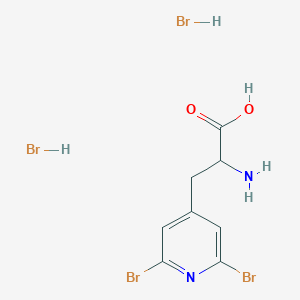 molecular formula C8H10Br4N2O2 B2725866 2-氨基-3-(2,6-二溴吡啶-4-基)丙酸;二氢溴化物 CAS No. 2253639-99-3