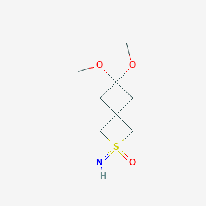2-Imino-6,6-dimethoxy-2lambda6-thiaspiro[3.3]heptane 2-oxide