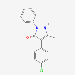 4-(4-chlorophenyl)-5-methyl-2-phenyl-1,2-dihydro-3H-pyrazol-3-one