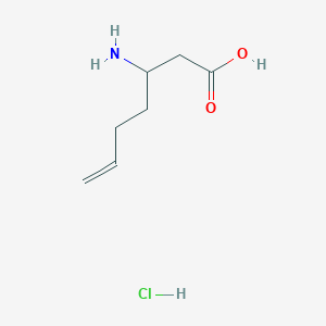 (+/-)-3-Aminohept-6-enoic acid hydrochloride