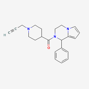 4-{1-phenyl-1H,2H,3H,4H-pyrrolo[1,2-a]pyrazine-2-carbonyl}-1-(prop-2-yn-1-yl)piperidine