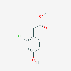 molecular formula C9H9ClO3 B2725897 甲基 2-(2-氯-4-羟基苯基)乙酸酯 CAS No. 72766-07-5