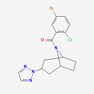 ((1R,5S)-3-(2H-1,2,3-triazol-2-yl)-8-azabicyclo[3.2.1]octan-8-yl)(5-bromo-2-chlorophenyl)methanone