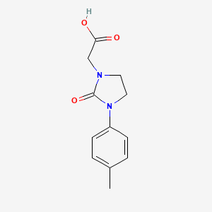 molecular formula C12H14N2O3 B2725904 2-(2-Oxo-3-(p-tolyl)imidazolidin-1-yl)acetic acid CAS No. 1795084-09-1
