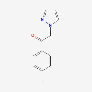 molecular formula C12H12N2O B2725922 1-(4-methylphenyl)-2-(1H-pyrazol-1-yl)-1-ethanone CAS No. 321385-53-9