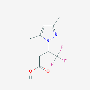 3-(3,5-Dimethylpyrazol-1-yl)-4,4,4-trifluorobutanoic acid