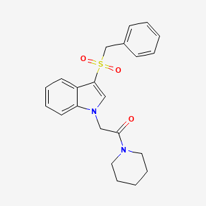 3-(benzylsulfonyl)-1-(2-oxo-2-piperidin-1-ylethyl)-1H-indole